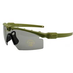 Lunettes tactiques Ballistic 3.0 Protection UV400 TR90 tir randonnée vert