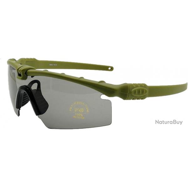 Lunettes tactiques Ballistic 3.0 Protection UV400 TR90 tir randonne vert