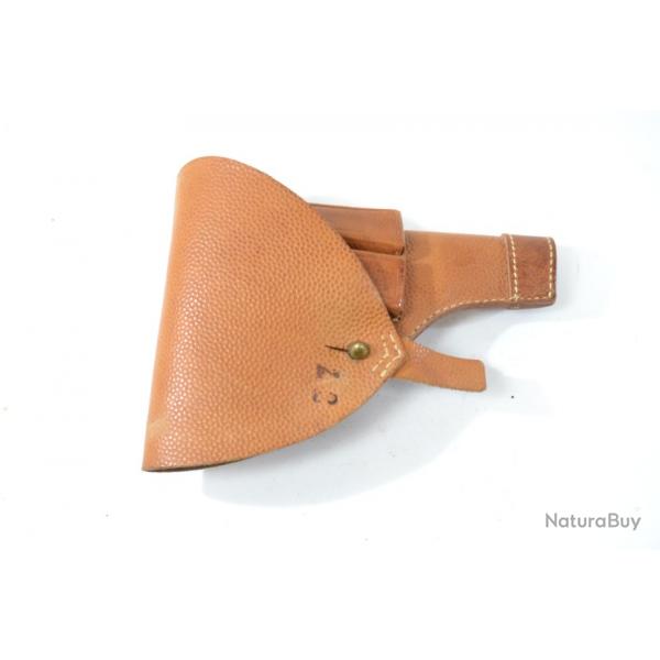 Etui holster cuir pour pistolet automatique Sudois, Browning 1903 / husqvarna 1907