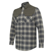 Chemise BERETTA Homme Manches Longues, Vert Olive, Taille XXL, Deux Poches Pression