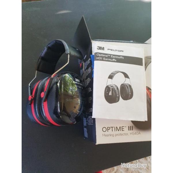 Casque anti bruit peltor optime 3 h540a