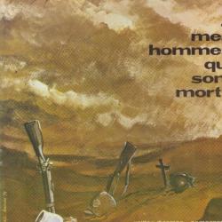 Plaquette "A mes hommes qui sont morts" Capitaine de Borelli. 6 pages. 23 x 25 cm. Couverture carton