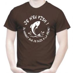 T-SHIRT - J'M'EN FISH - Pêche sportive Carpe pêcheur riviére étang Carnassier Truite idée cadeau