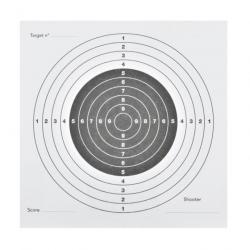 100 x Cibles de Tir Carton 14 cm x 14 cm Calibre 6 mm pour Sport de Tir Pistolet ou Lance Pierre