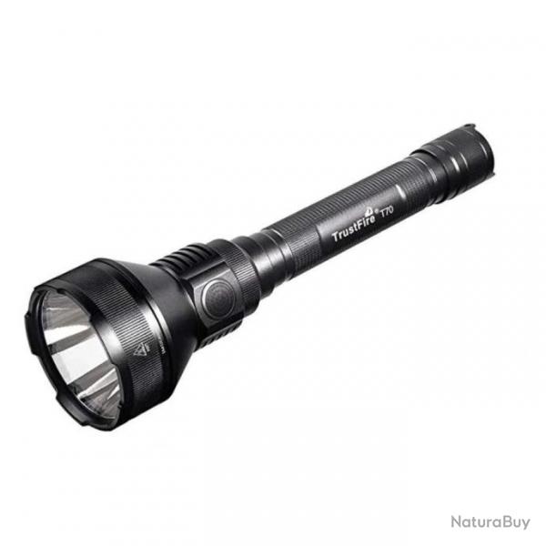 Lampe Torche LED 2300 Lumens Rechargeable tanche IPX8 Chasse Camping Autonomie Longue Distance