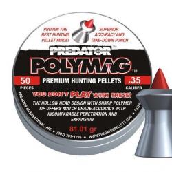 Boîte de 50 plombs JSB Predator Polymag - Cal. 9mm