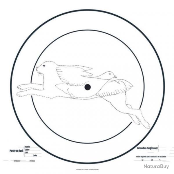 Cible d'Essai pour Fusil COURT 90x90