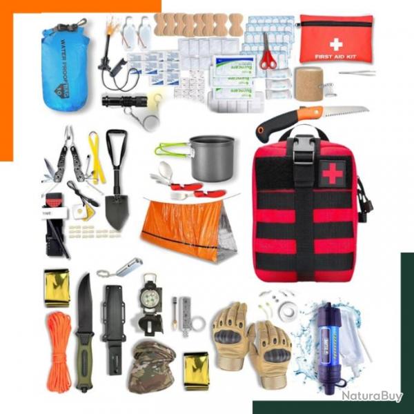 Garantie 2 ans - Kit de survie complet XXL - 30 jours satisfait ou rembours