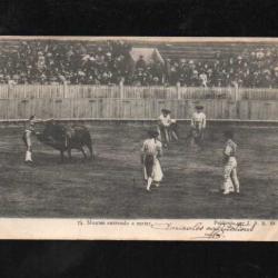 corrida montes entrado a matar carte postale ancienne