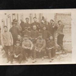 groupe de militaire carte photo,  format carte postale ancienne