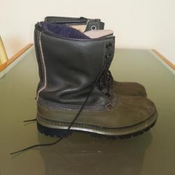 chaussure de chasse imperméable et contre le froid eu cuir nubuck