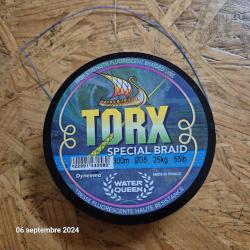 TORX tresse bleue et noire neuve de 300 m 35/100 25kg spécial braid