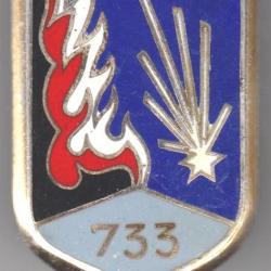 733° Cmu. 733° Compagnie de Munitions. émail grand feu. Drago.1789.