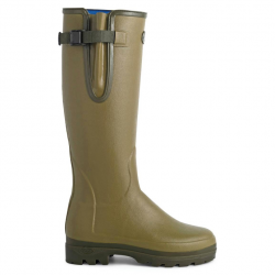 Bottes femmes Le Chameau Vierzonord - Doublées néoprène - Vert clair / 35