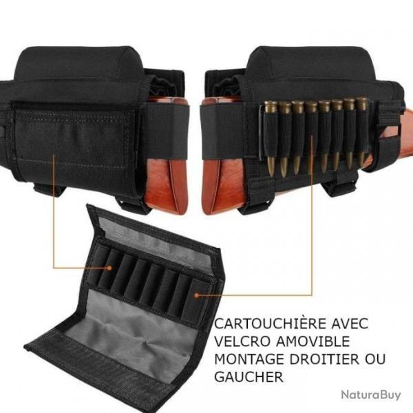 BUSC DE CROSSE GAUCHER OU DROITIER AVEC CARTOUCHIRE - NOIRE - LIVRAISON OFFERTE !!