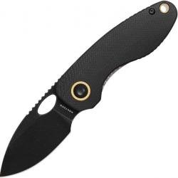 Couteau Vosteed Mini Acorn Black Manche G10 Lame 14C28N Blk IKBS Linerlock Clip VOSA3401