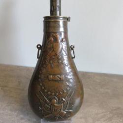 original poire a poudre USA N P Ames peace flask