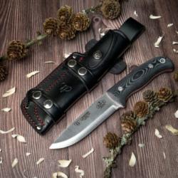 Couteau CUDEMAN ent 158-M manche micarta noir 23.5cm + étui