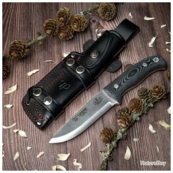 Couteau CUDEMAN ent 158-M manche micarta noir 23.5cm + tui