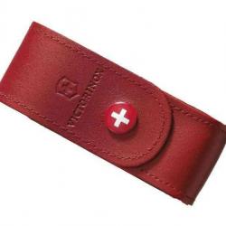 Victorinox 405201 Etui ceinture cuir av. bouton pression rouge