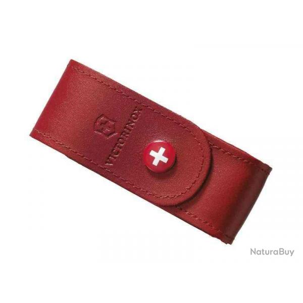 Victorinox 405201 Etui ceinture cuir av. bouton pression rouge