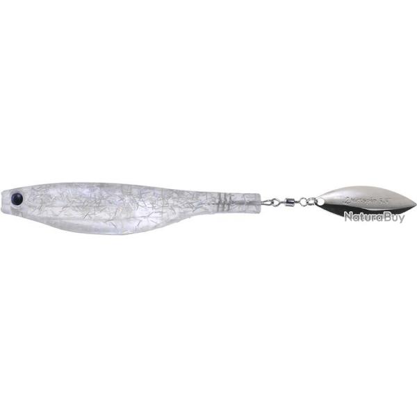 Leurre Souple Hyperlastics Dartspin 15cm See Through Clear / Silver