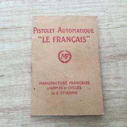 Fascicule pistolet automatique « Le Francais »