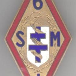 6° SIM. 6° Section d'Infirmiers Militaires. Type losange. émail grand feu. SM.