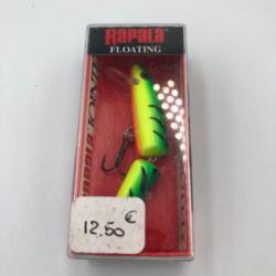 Leurre de pêche dur Rapala jointed original finnish minnow Floating 7cm/4g firetiger