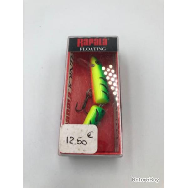 Leurre de pche dur Rapala jointed original finnish minnow Floating 7cm/4g firetiger