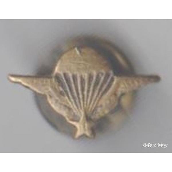 BMP. Brevet Militaire Parachutiste. SM. Insigne de boutonnire,  vis.