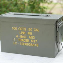 US ARMY excellente Caissette de munitions US CAL 50 neuve MILTEC EBR24CA5001  Vide, voir les photos