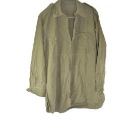 Ancienne chemise militaire, fabrication locale Indochine ? Algérie ? Reconstitution WW2