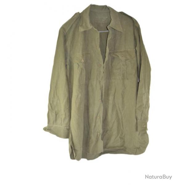 Ancienne chemise militaire, fabrication locale Indochine ? Algrie ? Reconstitution WW2