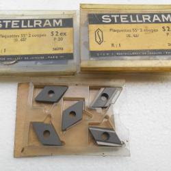 5 plaquettes de fraisage STELLRAM type 55° 2 coupes S2 ex P20