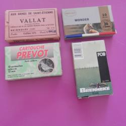 Lot de 4 boites de 10 cartouches BALLES calibre 12mm 410 50