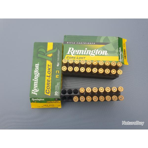 REMINGTON CORE LOKT 100 GR CAL 243 WIN