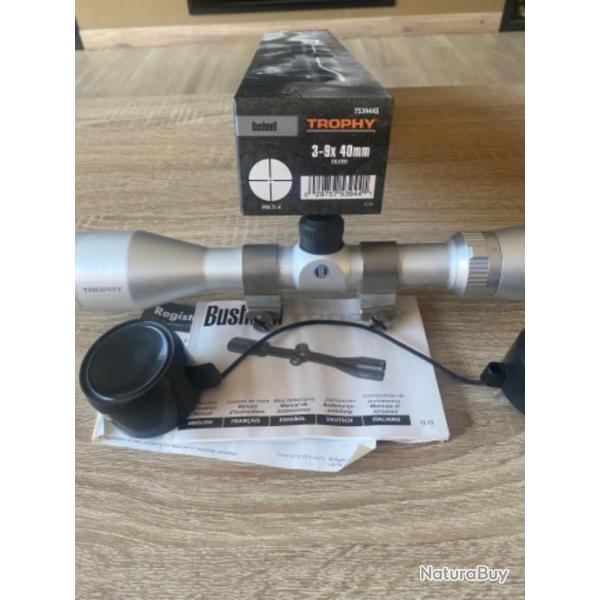 lunette Bushnell trophy silver 3-9x40