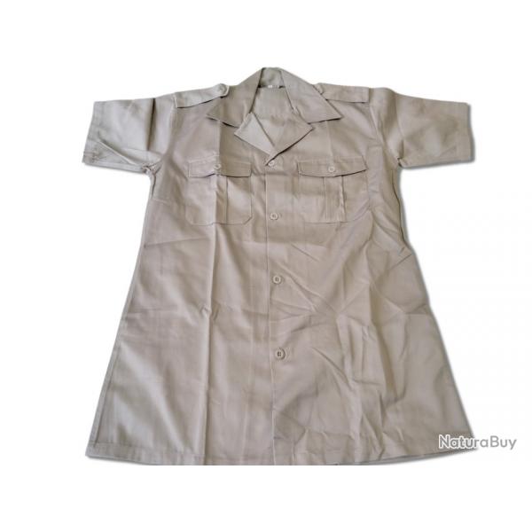 Chemise manche courte beige Taille M uniquement