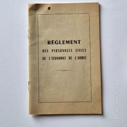 Règlement des personnels civils de l'économat de l'armée , FFA