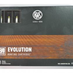 1 BOITE DE 20 MUNITIONS RWS CALIBRE 30 R BLASER EVOLUTION 11.9 GR/184G NEUVE