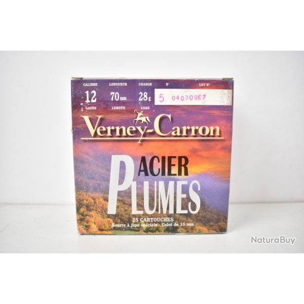 50 Cartouches Verney-Carron Acier Plumes calibre 12