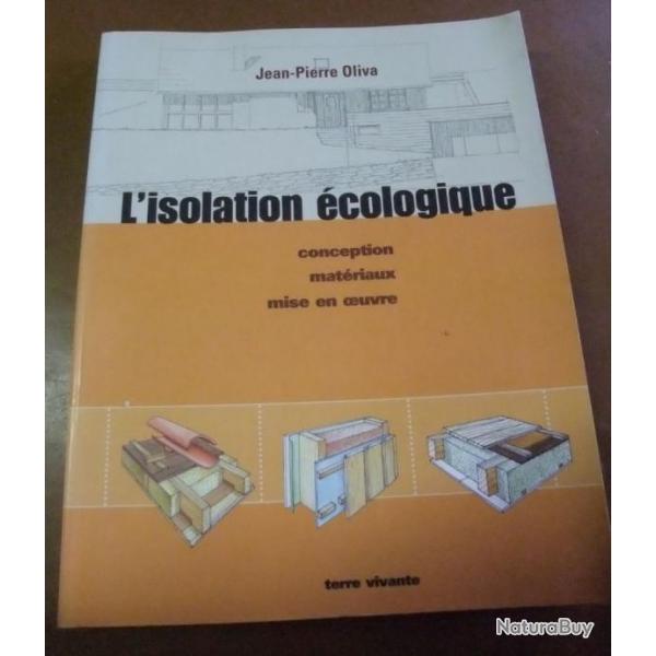 Livre l'isolation cologique de J-P Oliva Terre vivante