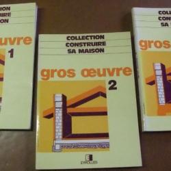 Lot de 3 livres traitant du Gros oeuvre Eyrolles Editions 1981 à 1983