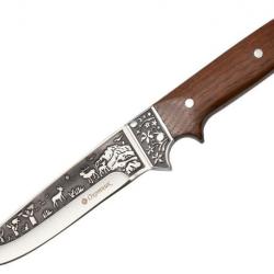 ENCHERE COUTEAU DE CHASSE KANDAR POLONAIS AVEC ACIER RUSSE