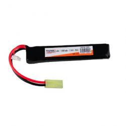 Batterie LiPo 7,4V 1100mAh 25C type Stick - Tamiya Mini - Swiss Arms