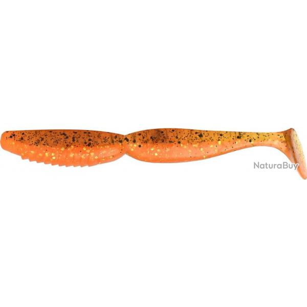 Leurre Souple Super Spindle Worm 4" TINSEL ORANGE