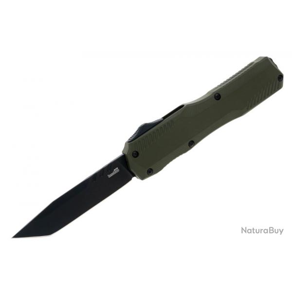 Couteau Automatique Kershaw OTF AUTO CPM-MagnaCut Black Tanto Manche Alu Clip USA KS9000TOLBLK