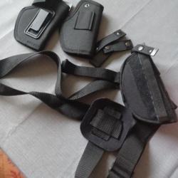 3 holster 1 d'épaule.