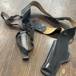 Holster d'épaule cuir noir